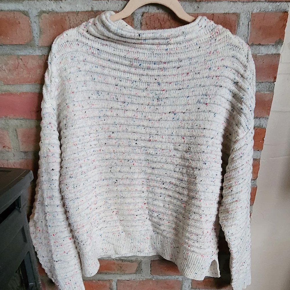 Cece Marled Textured Sweater, Medium, Exceptional